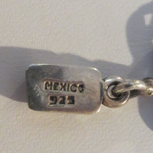 Sterling “Leaf” Link Bracelet Bangle - Picture 4 of 6